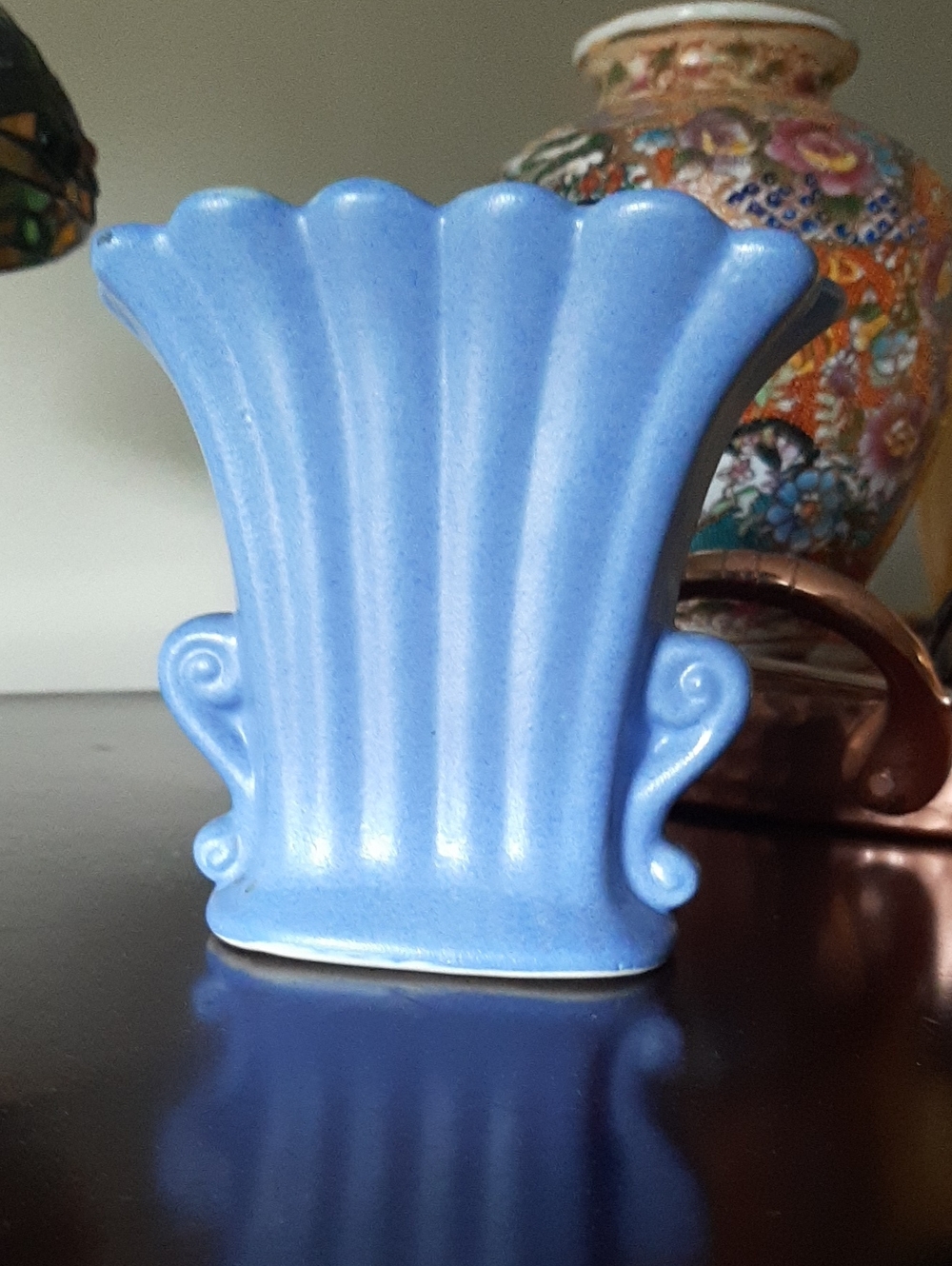 Vintage Fluted Vase